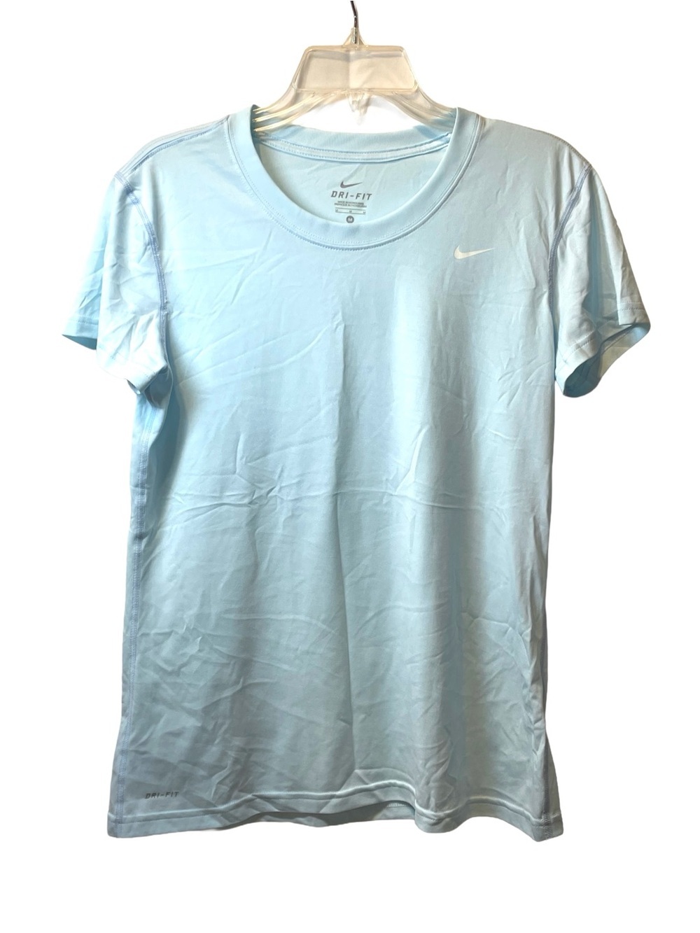 Nike Women's Light Blue/Aqua Dri-FIT Performance Tee Size M